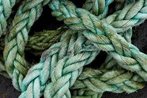 Images Dated 28th May 2013: Green rope, Gasadalur, Vagar, Faroe Islands, Denmark