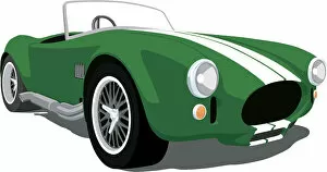 Racecar Gallery: Green Shelby Cobra Roadster