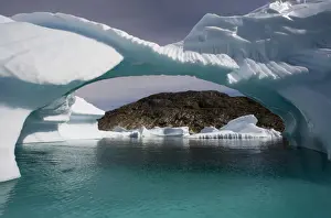 Paul Souders Photography Prints: Greenland, Unartoq Island, arched icebergs floating in Unartoq Fjord
