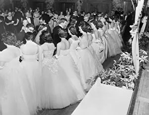Debutante Prints: Greeting Line at Debutante Cotillion and Christmas Ball