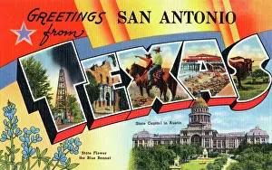 San Antonio Prints: Greetings from San Antonio, Texas