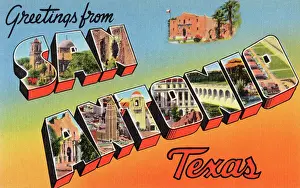 San Antonio Prints: Greetings from San Antonio, Texas