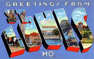 Louis Prints: Greetings from St. Louis, Mo. #132