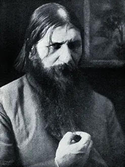 Gregori Rasputin Pulling at his Beard