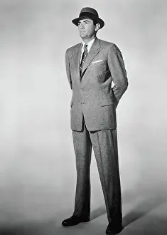 Hands Behind Back Prints: Gregory Peck in Gray Flannel Suit