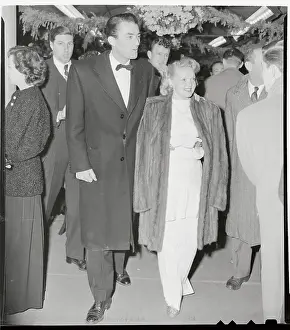 Gregory Peck and His Wife Attending a Premiere