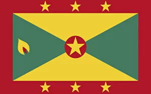 Images Dated 15th February 2019: Grenada Flag