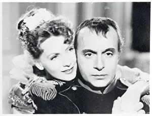 Greta Garbo and Charles Boyer in Movie Scene