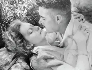 Hugging Prints: Greta Garbo and John Gilbert in Love