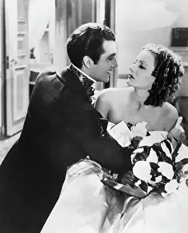 Greta Garbo and Robert Taylor
