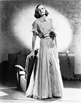 Greta Garbo Wearing Tailored Ensemble