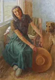 Art Gallery Prints: Grete Gamerith With Dog 'Puck