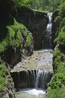 Flows Prints: Griessbachklamm gorge, Erpfendorf near St. Johann, Tyrol, Austria, Europe