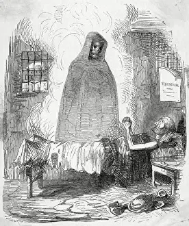 Grim Reaper at Man's Bedside