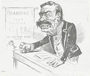 Grimacing Politician Making a Forceful Point While Speaking