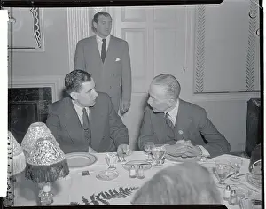 Gromyko and Cardojan Sitting at Table