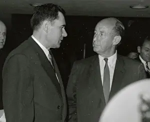 Gromyko and Stevenson Standing Together