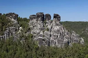 Elbsandstein Mountains Prints: Grosse Gans rock formations, Elbe Sandstone Mountains