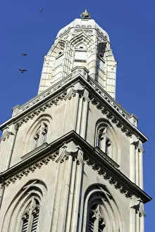 Adorned Prints: Grossmuenster church, Zurich, Switzerland, Europe