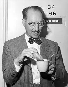 One Man Prints: Groucho Dunks Doughnut