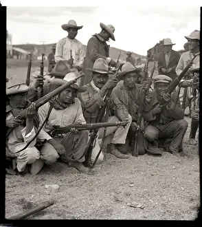 Rebel Prints: Group of Armed Mexican Rebels