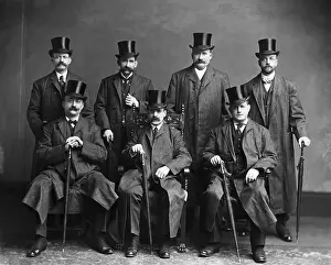 Group of Men in Top Hats
