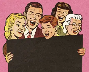 Facia Prints: Group of People Laughing