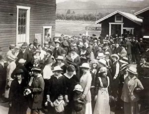 Unemployment Prints: Group of People Looking for Movie Jobs