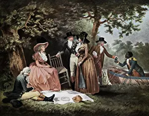 Group Picnic by River