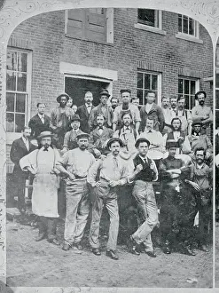 Salem Prints: Group Picture of Factory Workers