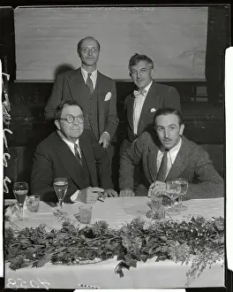 Group Portrait of Cartoonists at Ceremonial Dinner