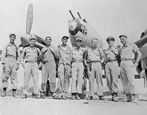 Group Portrait of Leading Fighter Pilots