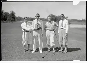 Minnesota Prints: Group Portrait of National Open Golf Pros