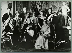 Queen Of Sweden Prints: Group Portrait of Scandinavian Royalty