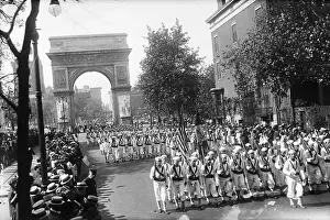 Labor Day Prints: Group Of Sailors In Labor Day Parade