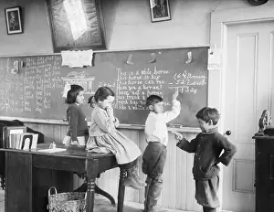 Classroom Prints: Group Of School Children In Maine