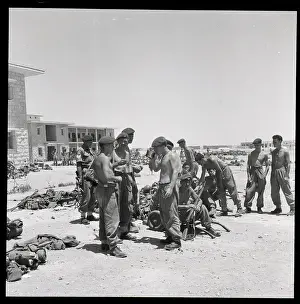 Group of Shirtless British Paratroopers