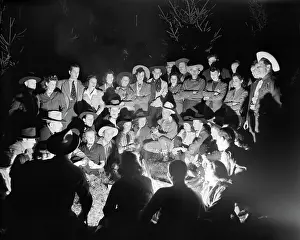Campfire Prints: Group Singalong at Dude Ranch