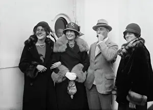 Group Of Socialites Arriving From Abroad