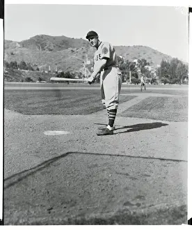 Grover C. Alexander Holding Bat