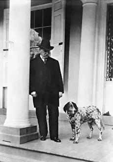 Grover Cleveland With His Dog