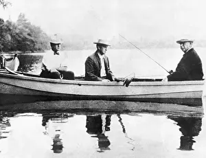 Canoe Prints: Grover Cleveland Fishing with Friends