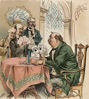 Grover Cleveland Playing Poker