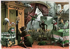 Closet Prints: Grover Cleveland Surrounded By Animals