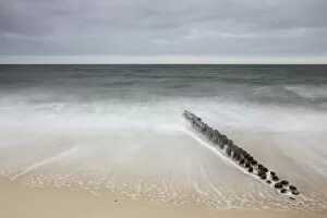 Froth Gallery: Groynes in the waves, Sylt, Schleswig-Holstein, Germany