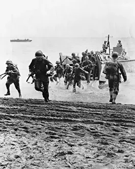 Landing Prints: Guadalcanal Landing During World War II