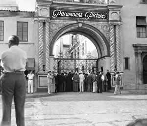 Movie Studio Prints: Guard Applicants at Paramount Studio