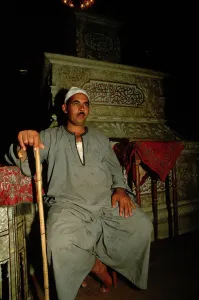 Ruler Prints: Guard Sitting at Muhammed Ali's Tomb