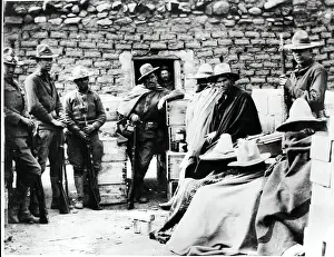 Camp Prints: Guarded Prisoners At Camp