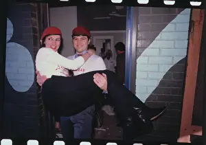 Louis Prints: Guardian Angels Founder Curtis Sliwa Carrying His Bride